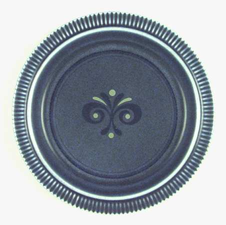 Nordic Blue Decorated Salad Plate
