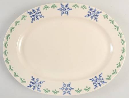 Nordic Christmas 14" Oval Serving Platter