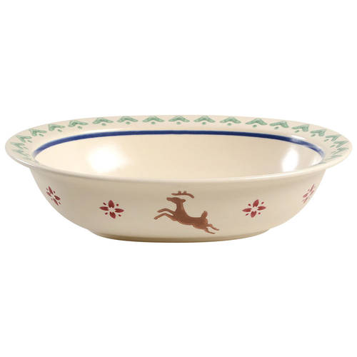Nordic Christmas 10" Oval Vegetable Bowl
