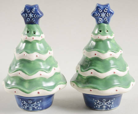 Nordic Christmas Sculpted Salt & Pepper Set by Pfaltzgraff