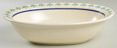 Nordic Christmas 10" Oval Vegetable Bowl