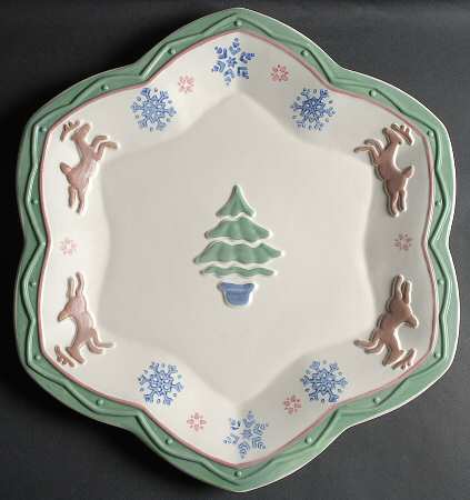 Nordic Christmas 16" Star Shape Platter by Pfaltzgraff