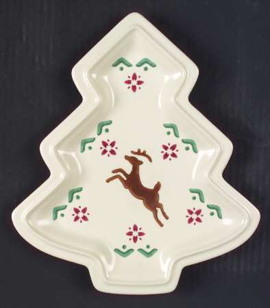 Nordic Christmas Small Tree Shaped Dish by Pfaltzgraff