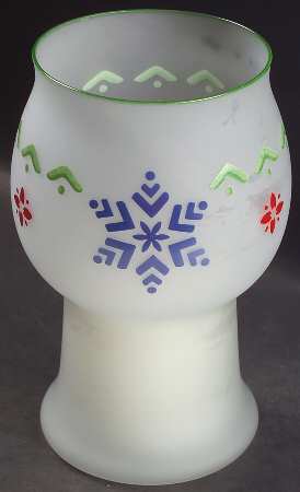 Nordic Christmas Glass Pillar Float Candleholder