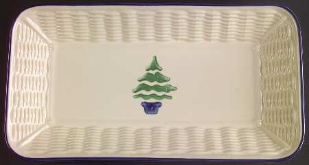 Nordic Christmas Bread Basket Tray by Pfaltzgraff