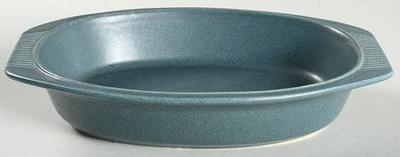 Nordic Blue 10" Oval Vegetable Bowl