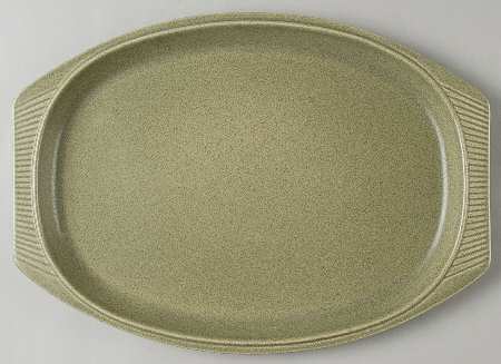 Nordic Green 14" Oval Serving Platter