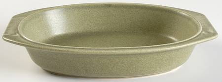 Nordic Green 10" Oval Vegetable Bowl