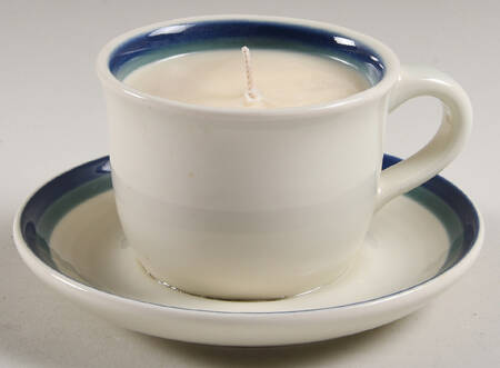 Northwinds Scented Cup & Saucer Candle-Vanilla  HC
