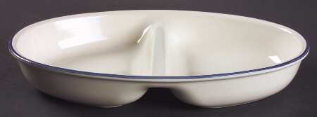 Northwinds 12" Oval Divided Vegetable Bowl
