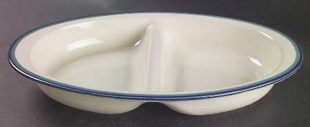 Northwinds 14" Oval Divided Vegetable Bowl