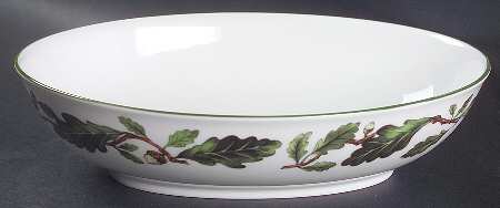 Oak Leaves 10" Oval Vegetable Bowl