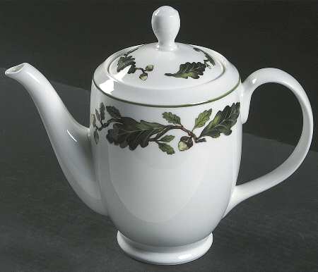 Oak Leaves Coffee Pot & Lid