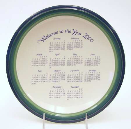 Ocean Breeze "2000" Calendar Plate