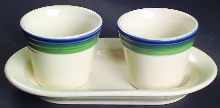 Ocean Breeze Herb Pots with Tray (2 Pots and 1 Tray)