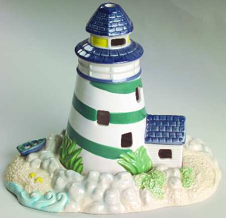 Ocean Breeze Lighthouse Tea Light Candleholder