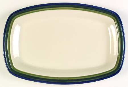 Ocean Breeze 2 Pc Barbeque Set (16" Platter & Glass Bottle)