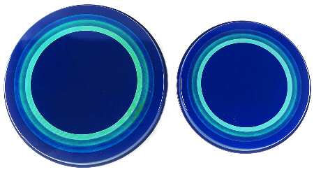 Ocean Breeze (Set/4) Tin Stove Covers-2 8" & 2 10" Round Covers