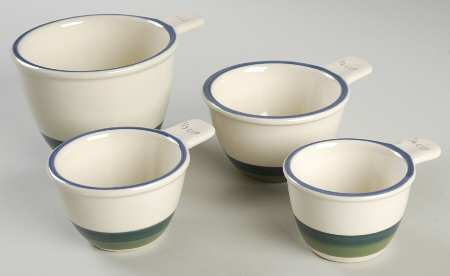 Ocean Breeze Measuring Cup Set (1 Cup,1/2 Cup,1/3 Cup,1/4 Cup)
