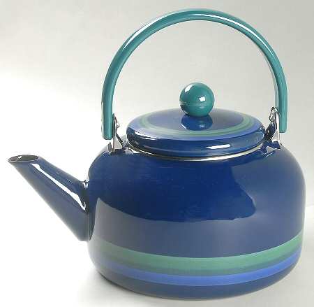 Ocean Breeze Metal Kettle & Lid