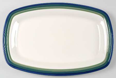Ocean Breeze 16" Rectangular Barbeque Platter by Pfaltzgraff