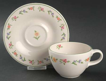 Olivia Flat Cup & Saucer Set