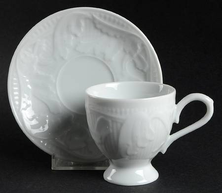 Pageantry Footed Demitasse Cup & Saucer Set