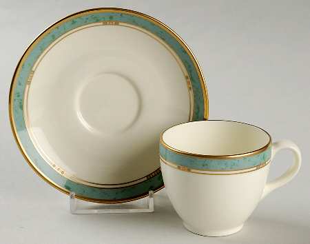 Patina Footed Demitasse Cup & Saucer Set