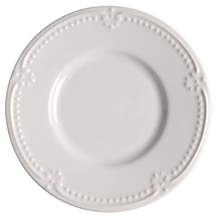 Pearl Brocade Saucer