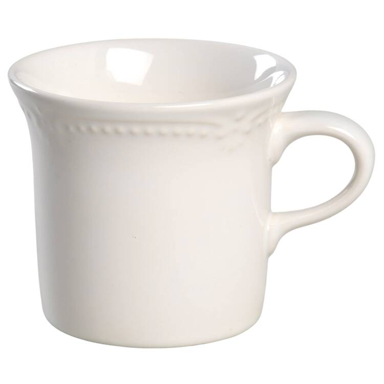Pearl Brocade Flat Cup