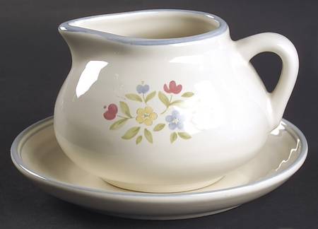 Perennials (Medley Collection) Gravy Boat & Underplate