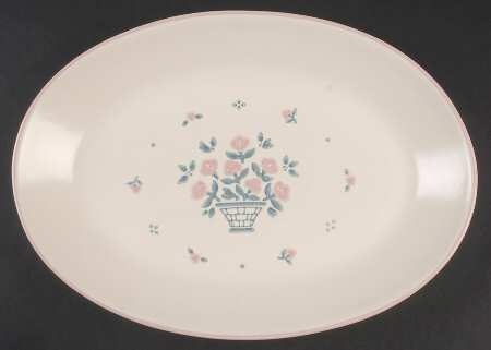 Perennials (Serendipity Collection) 14" Oval Serving Platter