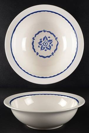 Tile Border 9" Round Vegetable Bowl