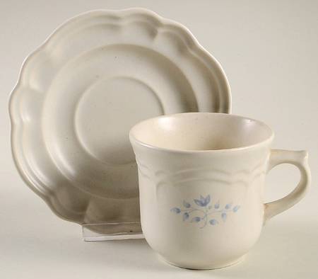 Poetry Matte Flat Cup & Saucer Set