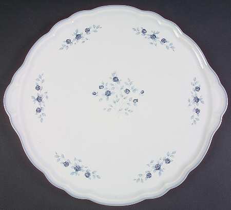 Poetry Glossy Handled Cake Plate