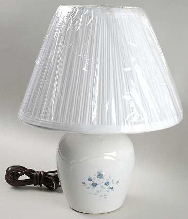 Poetry Glossy 9" Electric Lamp & Shade