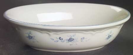 Poetry Glossy 8" Oval Vegetable Bowl