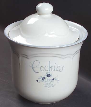 Poetry Glossy Cookie Jar & Lid