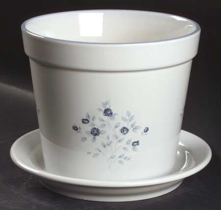 Poetry Glossy 6" Flower Pot & Underplate