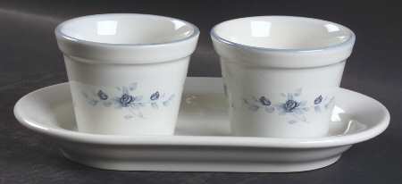 Poetry Glossy Herb Pots with Tray (2 Pots and 1 Tray)