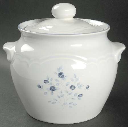 Poetry Glossy Bean Pot & Lid