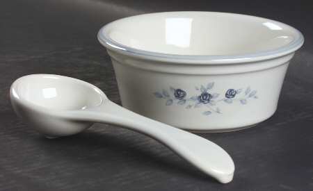 Poetry Glossy Dip/Salsa Crock & Ladle