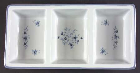 Poetry Glossy 3 Part Rectangular Divided Server