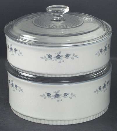 Poetry Glossy 4-Piece Bakeware Set (2 Bakers with Lids)