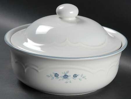 Poetry Glossy 2 Qt Round Covered Casserole