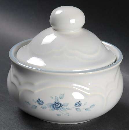 Poetry Glossy Sugar Bowl & Lid