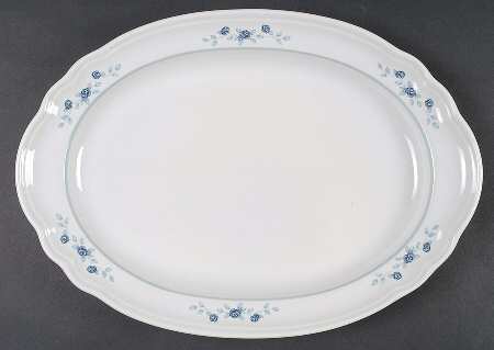 Poetry Glossy 14" Oval Serving Platter by Pfaltzgraff