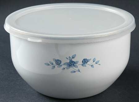 Poetry Glossy Bowl-Metal 5 3/4" with Plastic Lid