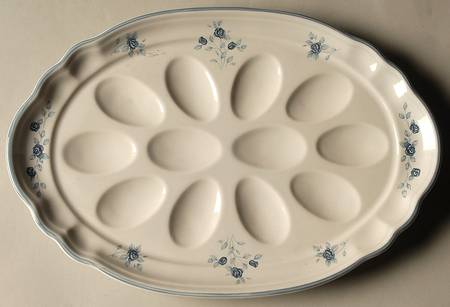 Poetry Glossy Deviled Egg Plate