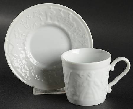Procession Flat Demitasse Cup & Saucer Set